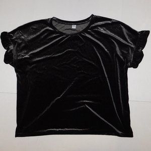 Black Shirt Sparkly Glittery